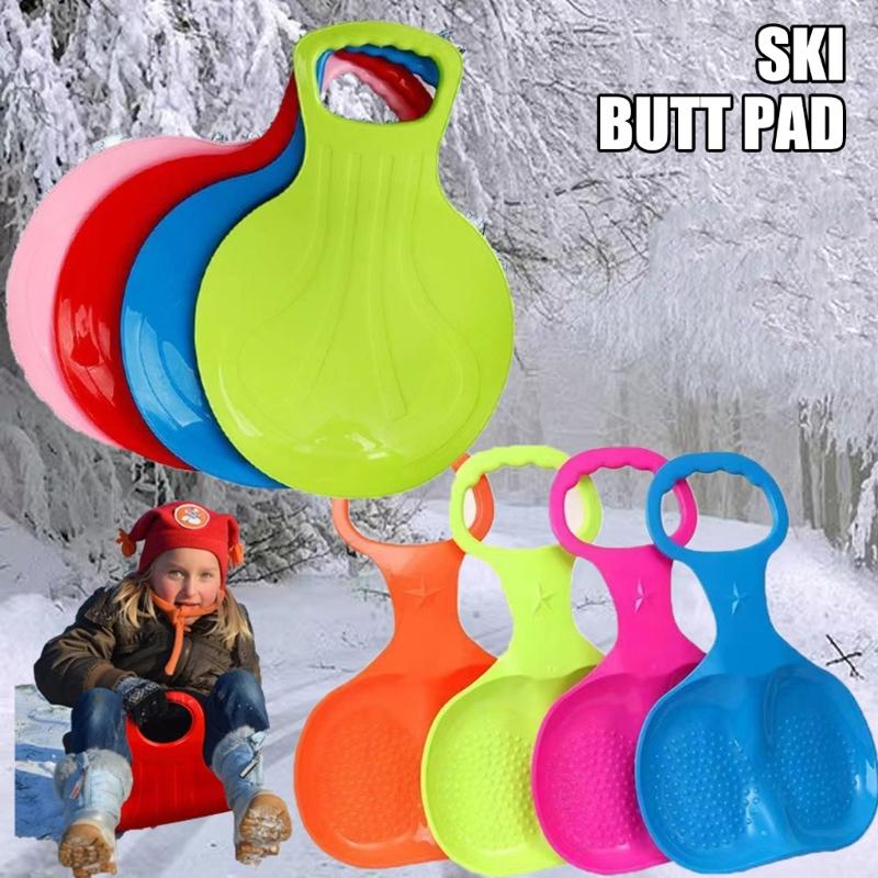 Downhill Sled Snowboard for Kids Snow Grass & Sand Boarding Kids Snow Sled Board Outdoor Winter Skiing Board with Handle