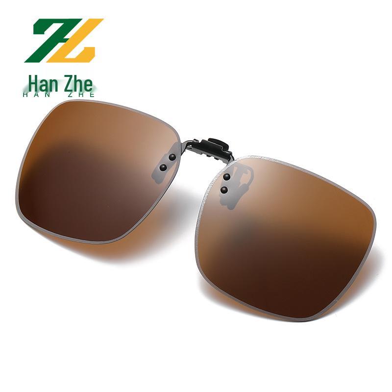 

Polarized Flip-Up Metal Clip-On Sunglasses for Men and Women – Night Driving Glasses