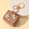 Mini PU Earphone Bag Keychain Durable Water-resistant Portable Pouch for Lipstick  Daily Use Bag Pendant
