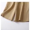 Summer Solid Color Wide Leg Suit Shorts Women's Five Quarter Pants