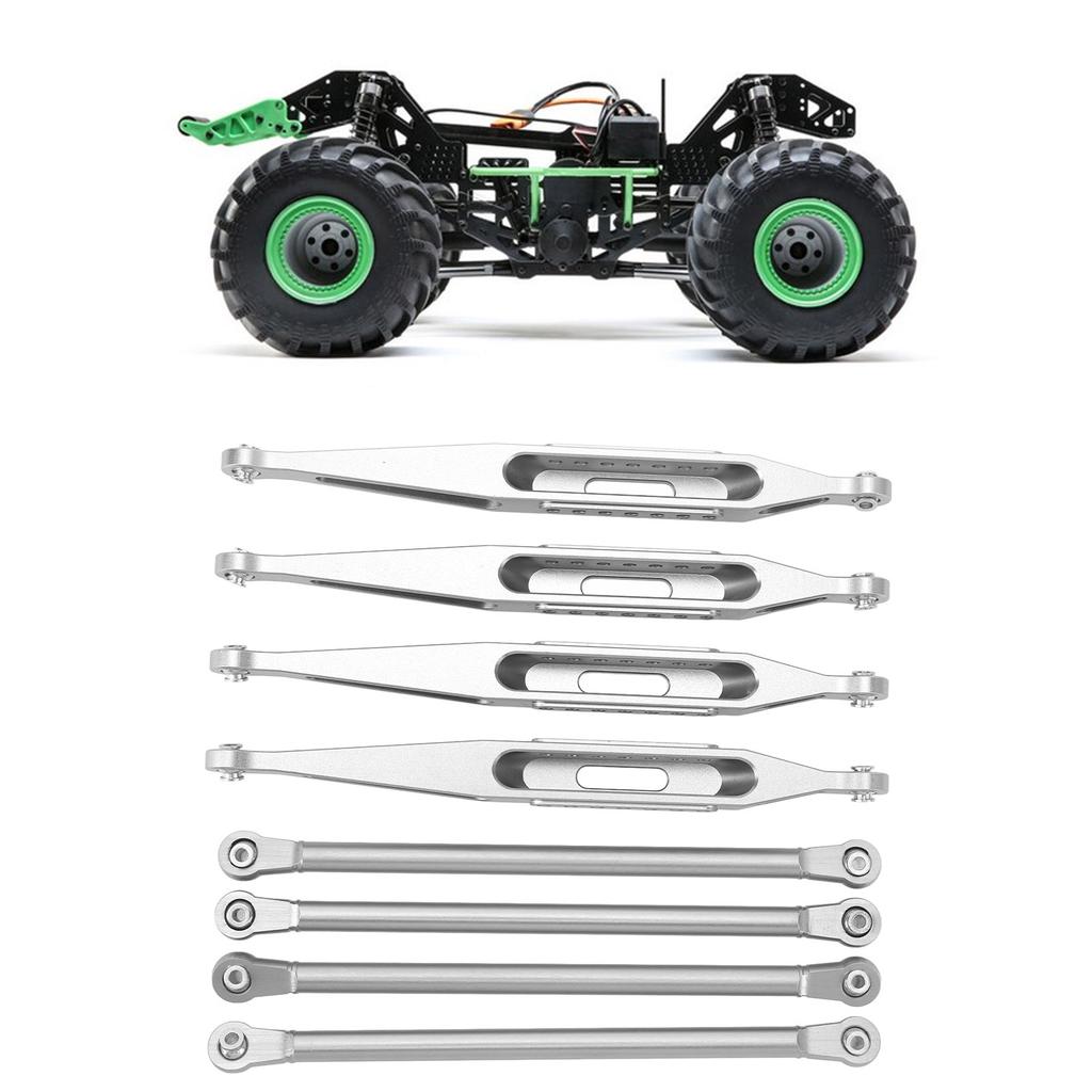 Upper Lower Suspension Links Aluminium Alloy High Strength Exquisite RC Suspension Links Set for LOSI 1Celsius8 LMT 4 RC Car