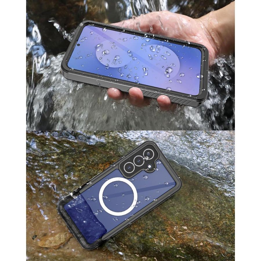 For Samsung S25 FE S26 Plus S26 Ultra Phone Case Built-in Magnetic Water Drop Proof IP68 Waterproof 360 Full Protect Shockproof