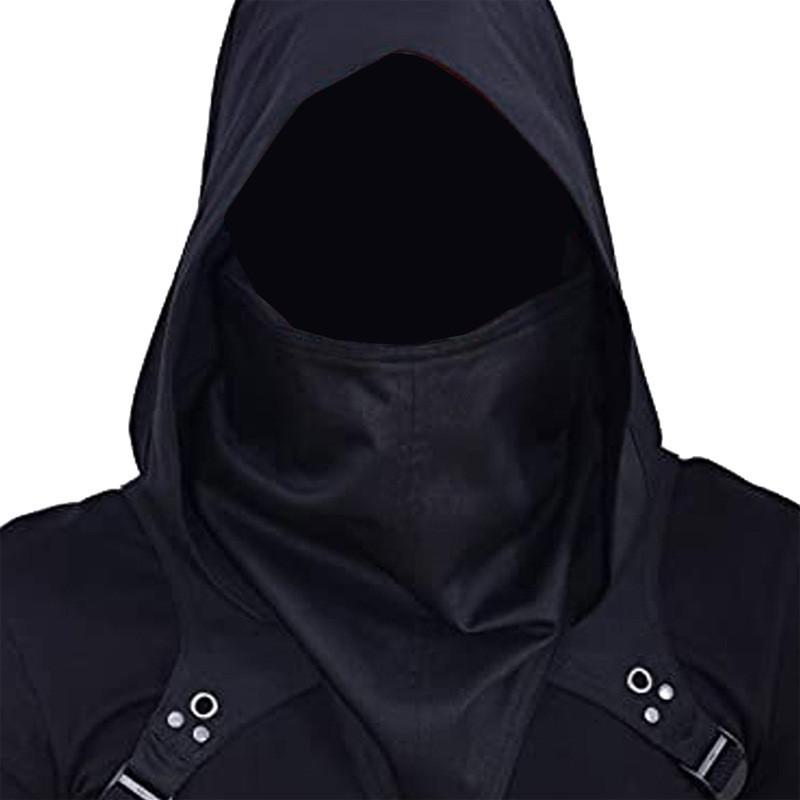 Stylish Unisex Medieval Assassin Inspired Hooded Cloak For Game Character Cosplay