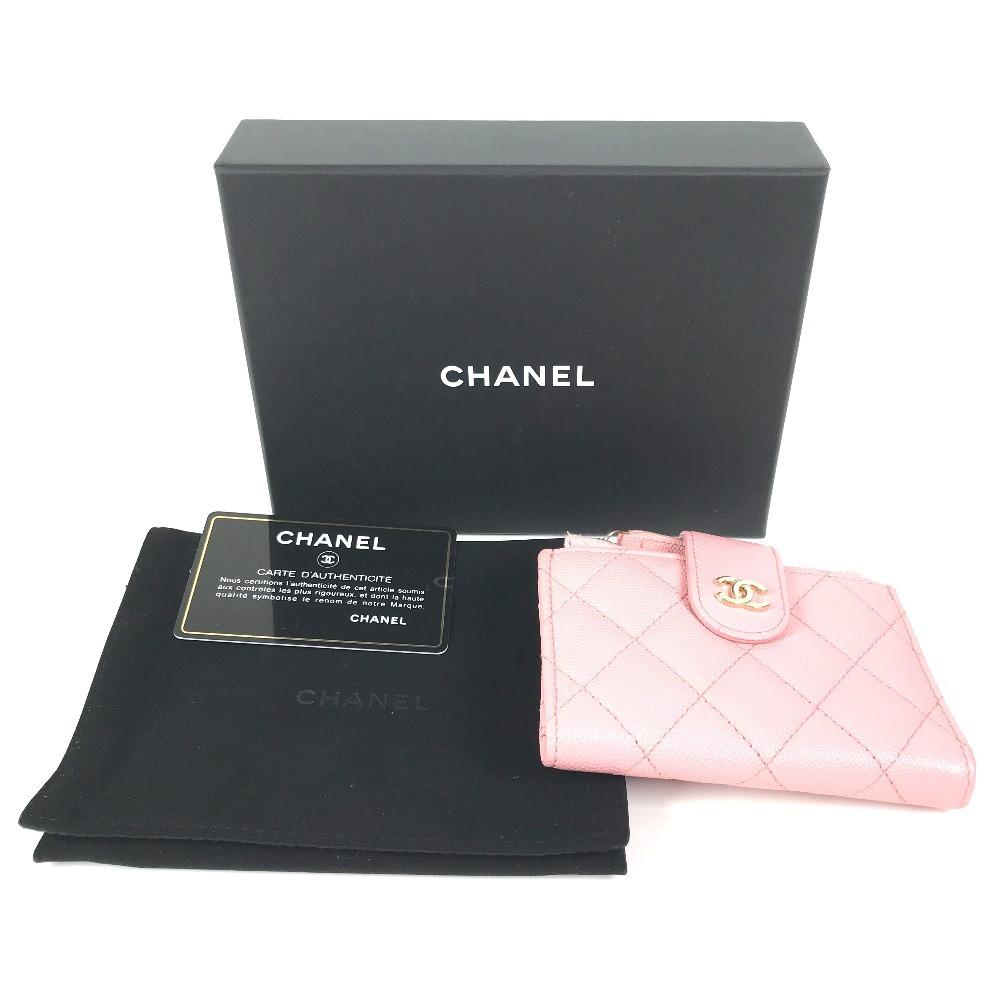 Chanel AP1928 CC Logo Quilted Matelasse Double Zip Card Case Compact Wallet