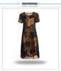 Women's Summer Floral Chiffon Dress - Loose Fit, Plus Size, Slimming, Korean Style for Middle-aged Mothers