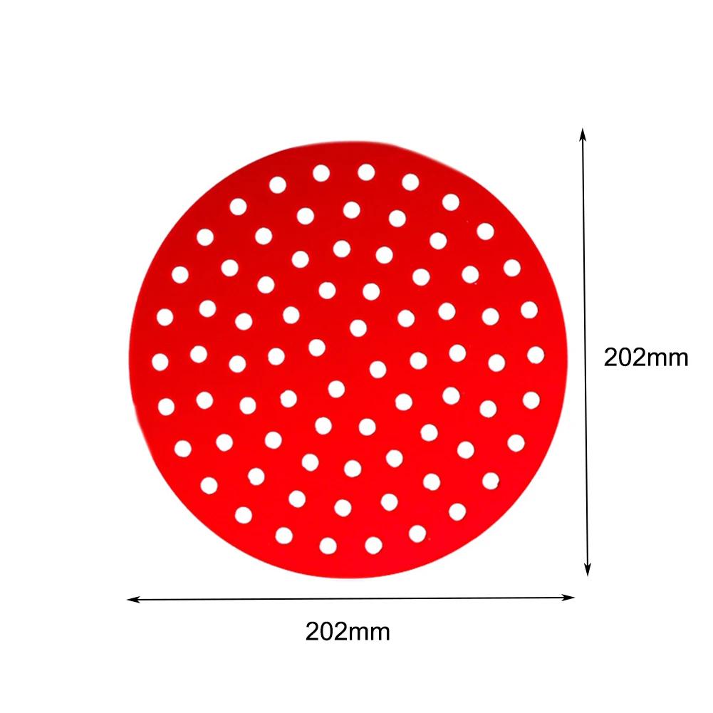 Air Fryer without oil Liners  Reusable Silicone Non-Stick Air Fryer Mat Steamer Pad Parchment Paper Easy to Clean Round/Square