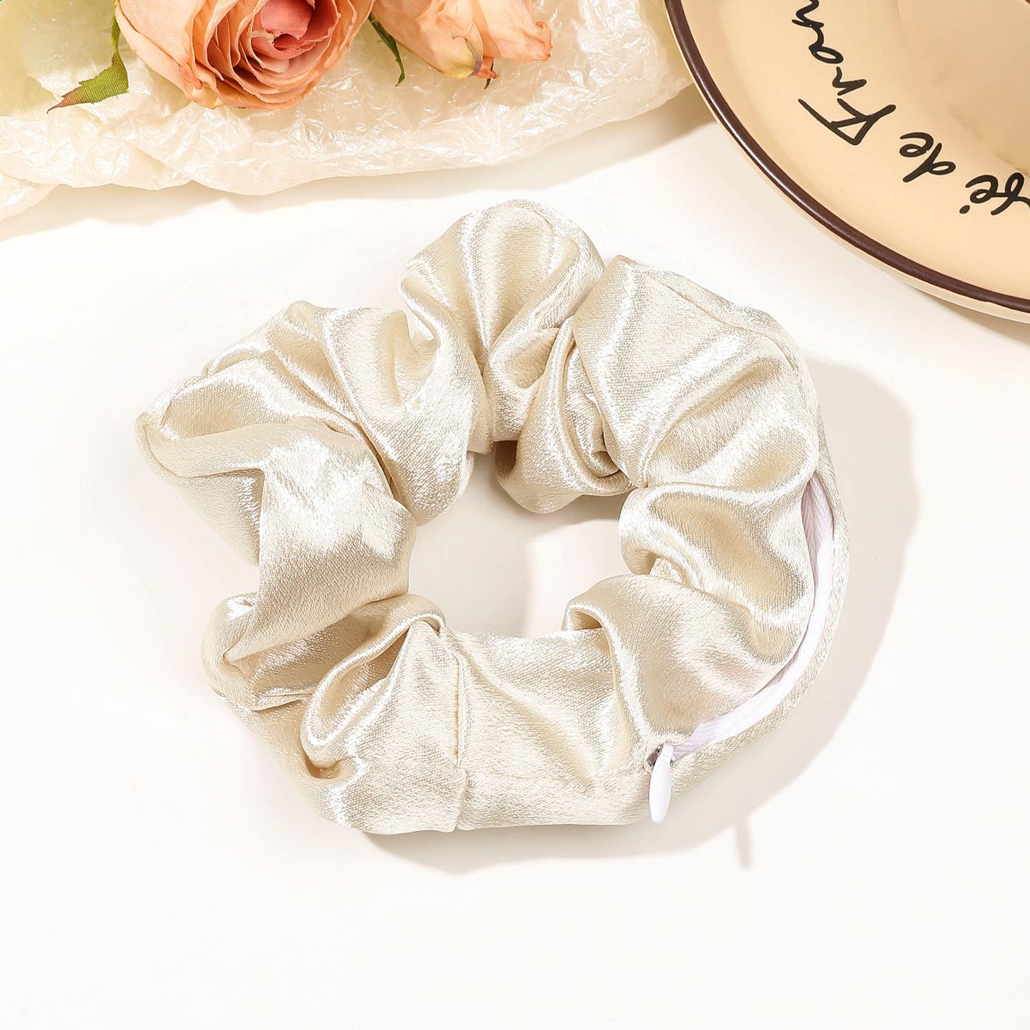 

Резинка для волос из бархатной ткани Pig Colon Scrunchie Резинка для волос из бархатной ткани на молнии 1pc