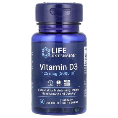Vitamin D3, 125Mcg (5,000Iu), 60 Softgels