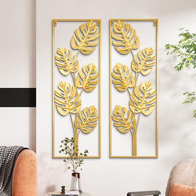2Pcs Wrought Iron Wall Decoration Living Room Background Hang Decors Porch Pendant Modern Nordic Metal Home Decor
