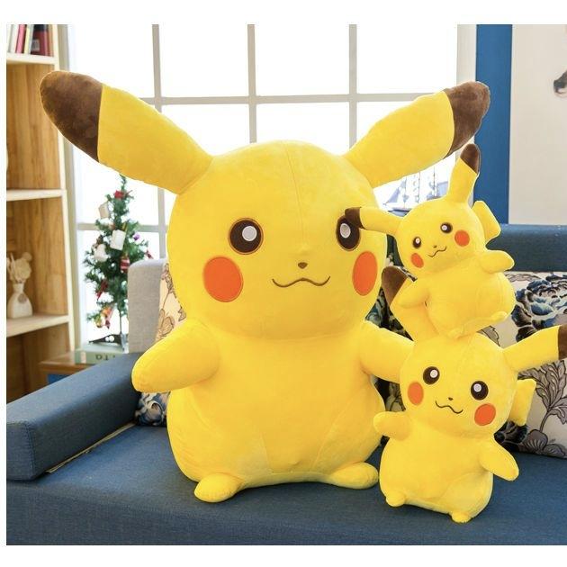 Kawaii Pikachu Plush Toy Big Size Snorlax Pillow Soft Stuffed Cartoon Animal Doll for Children Gift