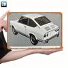Racing Car Retro Style Metal Decorative Painting for Garage Room Decor