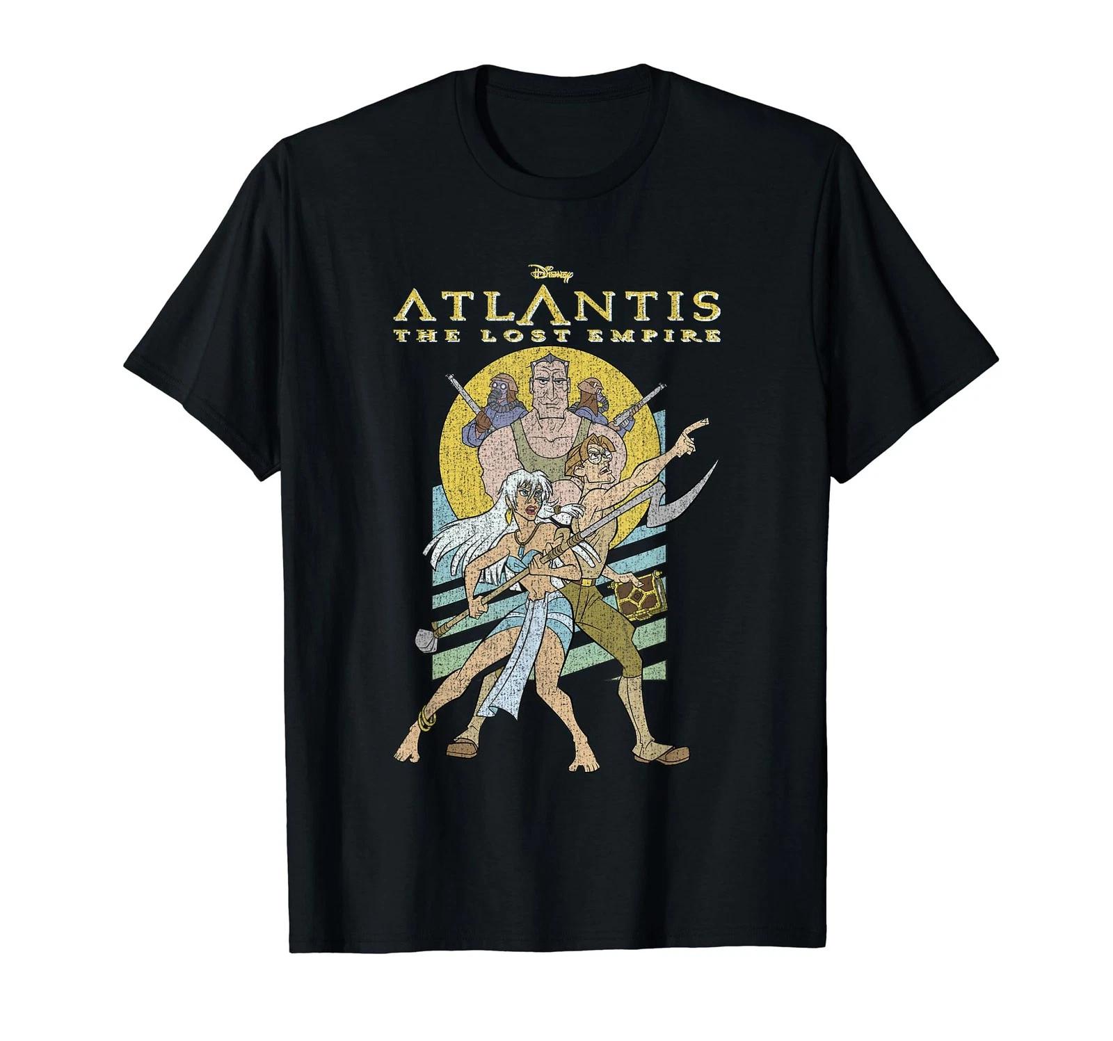 Disney Atlantis: The Lost Empire Retro Vintage Movie Poster T-Shirt_ 2XL