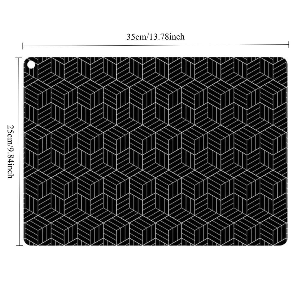 Heat Resistant Induction Cooktop Mats Nonslip Easy Cleaning Sturdy Silicone for Kitchen Stove Countertops Protections Pad