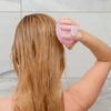 Shampoo-Bürste Ergonomischer Griff Kopfhaut-Massagegerät mit weichen Gumminoppen Entspannendes Kopfhaut-Massagegerät Haarpflege