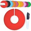 10Pcs Closet Divider Reusable Smooth Surface Plastic Round Clothing Size Hanger Dividers Household Supplies