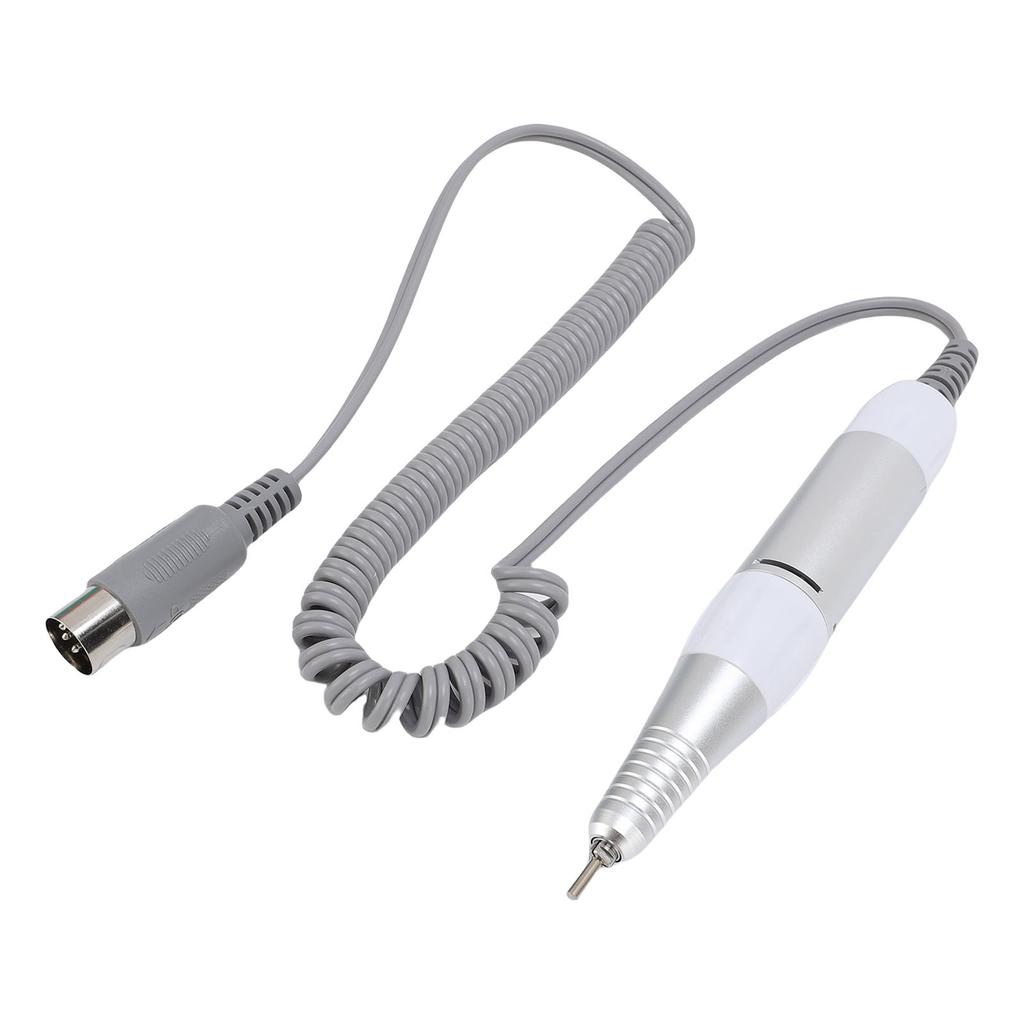 Nail Drill Handpiece Replacement Aluminum Electric Nail Drill Handle for Nail Polishing Machine with 5 Pin Plug