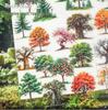RetroStory Four Seasons Tree Landscaping Journal Stickers: High Aesthetic, Waterproof DIY Decorative Materials