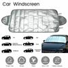 Car Windscreen Frost Cover with 4 Layers Material for Ice Snow Shield and Windproof Front Window Protection In Winter and Summer