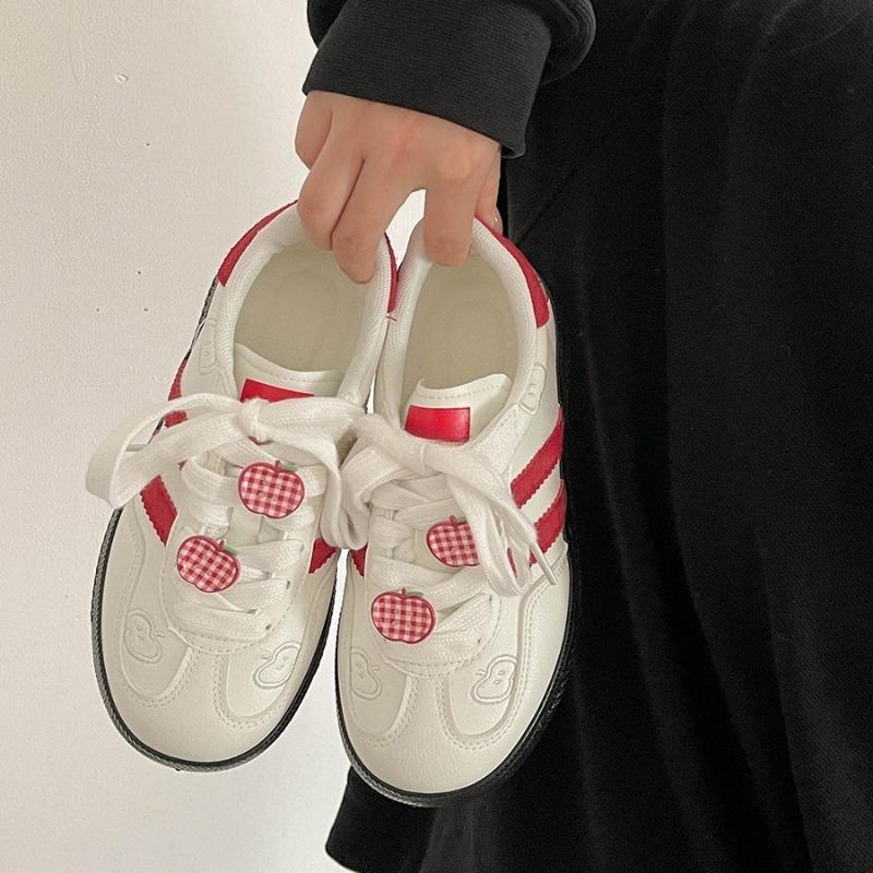 Summer dopamine color versatile board shoes new lace-up little white shoes college style casual board shoes women