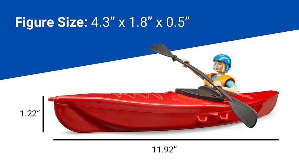Bruder Kayak (with Figure) BR63155