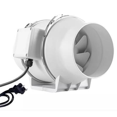 Ventilátor do potrubia s vysokou účinnosťou a nízkou hlučnosťou, cirkulácia vzduchu, vetranie, odsávanie do kúpeľní