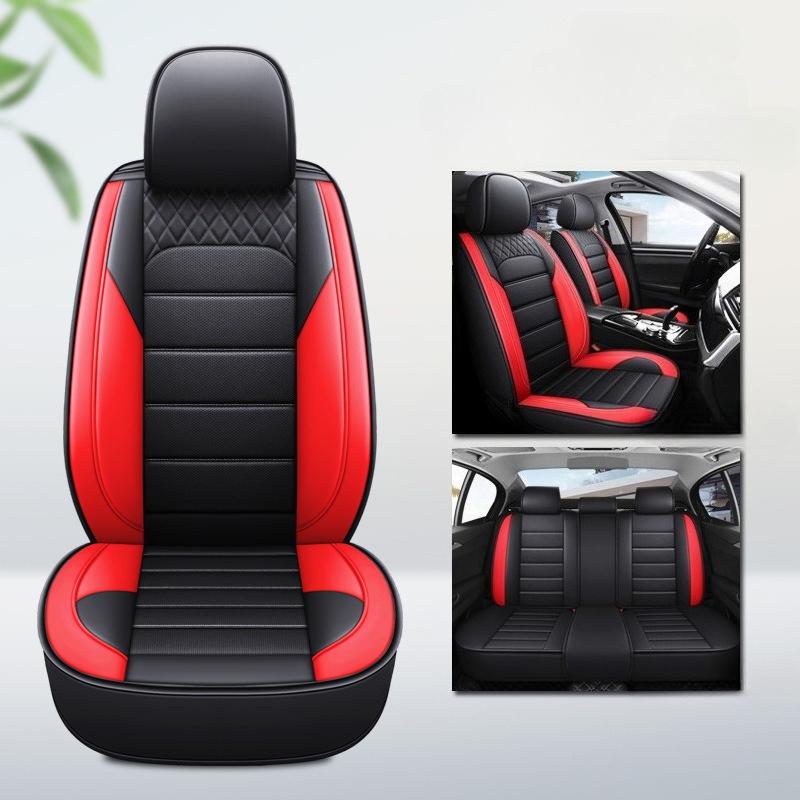 Universal Car Seat Cushion, Full-Coverage Car Seat Cover, Wear-Resistant Faux Leather Car Seat Cover, 5-Seater Car Cushion