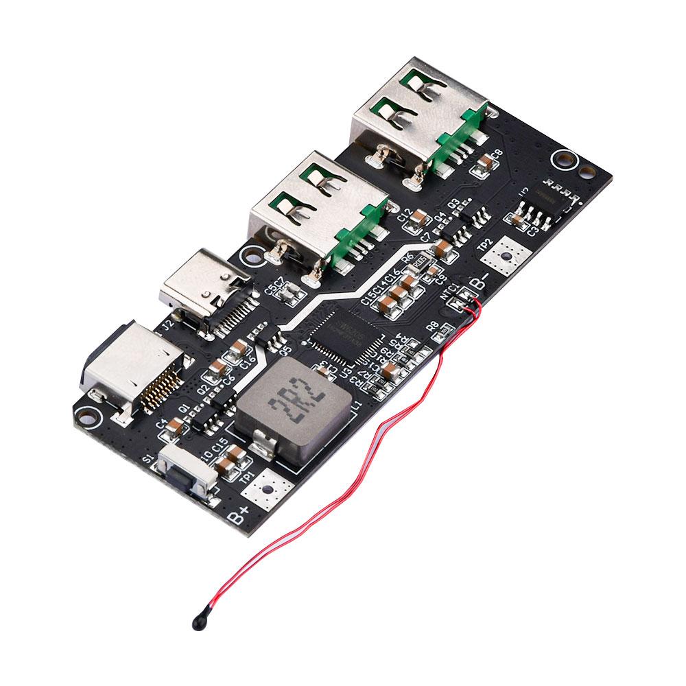 22.5W PD Color Screen Bidirectional Super Fast Charging Mobile Power Module Temperature / Circuit DIY Motherboard 5V 4.5A