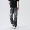 Trendy Men's High-Quality Tie-Dye Loose Jeans - American Retro High Street Style