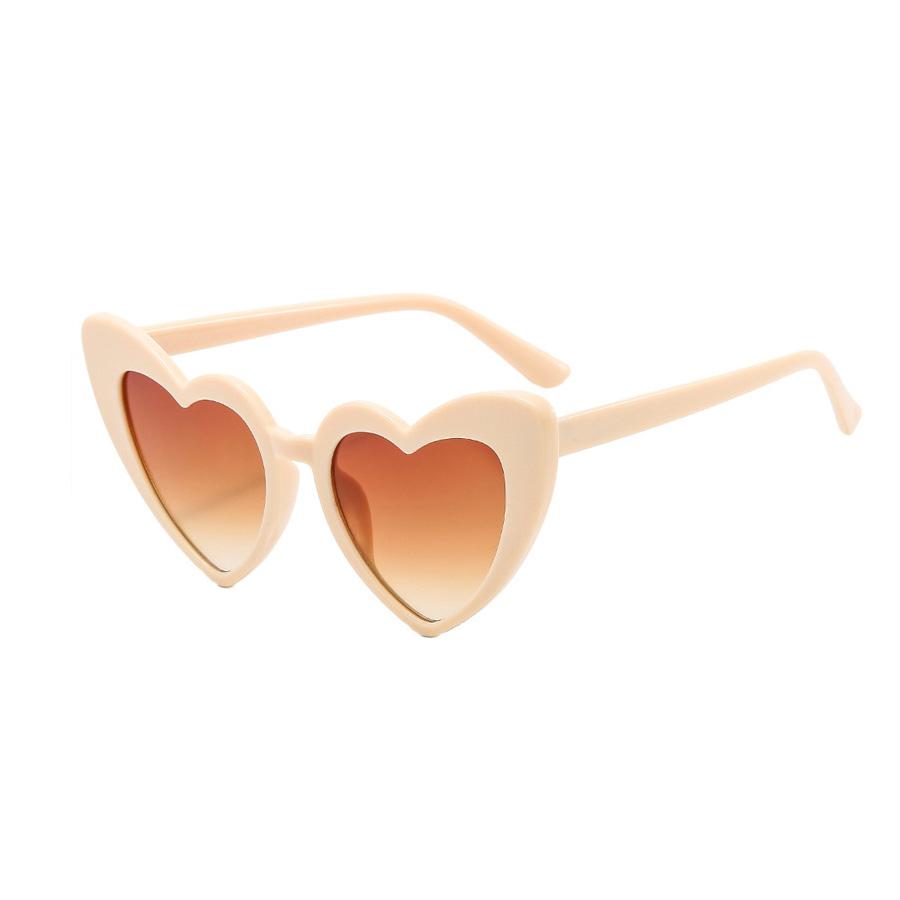 Heart Multicolor Fashion Women Sunglasses Cute Holiday Party Summer Beach Glasses