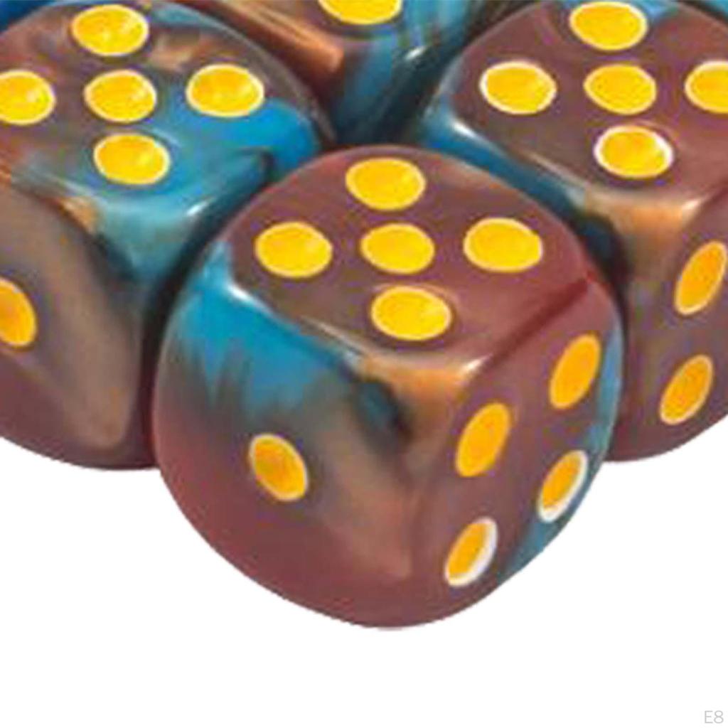 10 Pieces Polyhedral Dices Role Playing Dice Multi Side Acrylic Set Table Game Entertainment