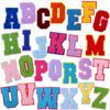 52 Pieces Iron On Letter Patches A-Z Chenille Patches Embroidered Alphabet