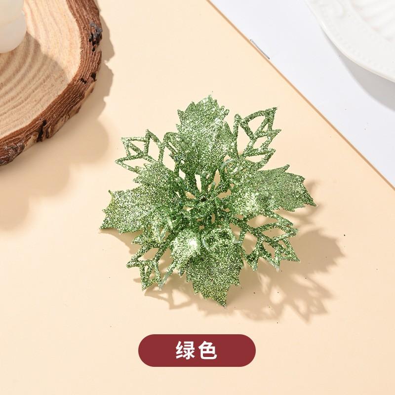 Plastic Christmas Flower Decorations Tree Ornamentation Festive Holiday Party Home Xmas Decoration Supplies