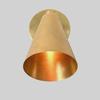 Antique Brass Cone Wall Sconce Mid-Century Modern Raw Brass Wall Light Home Decor