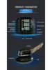 LED Wrist Blood Pressure Monitor - Fully Automatic Electronic Home Medical Device with Rechargeable Battery