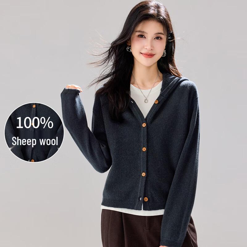 Кардиган с капюшоном Jinju Women s из 100% мериносовой шерсти S