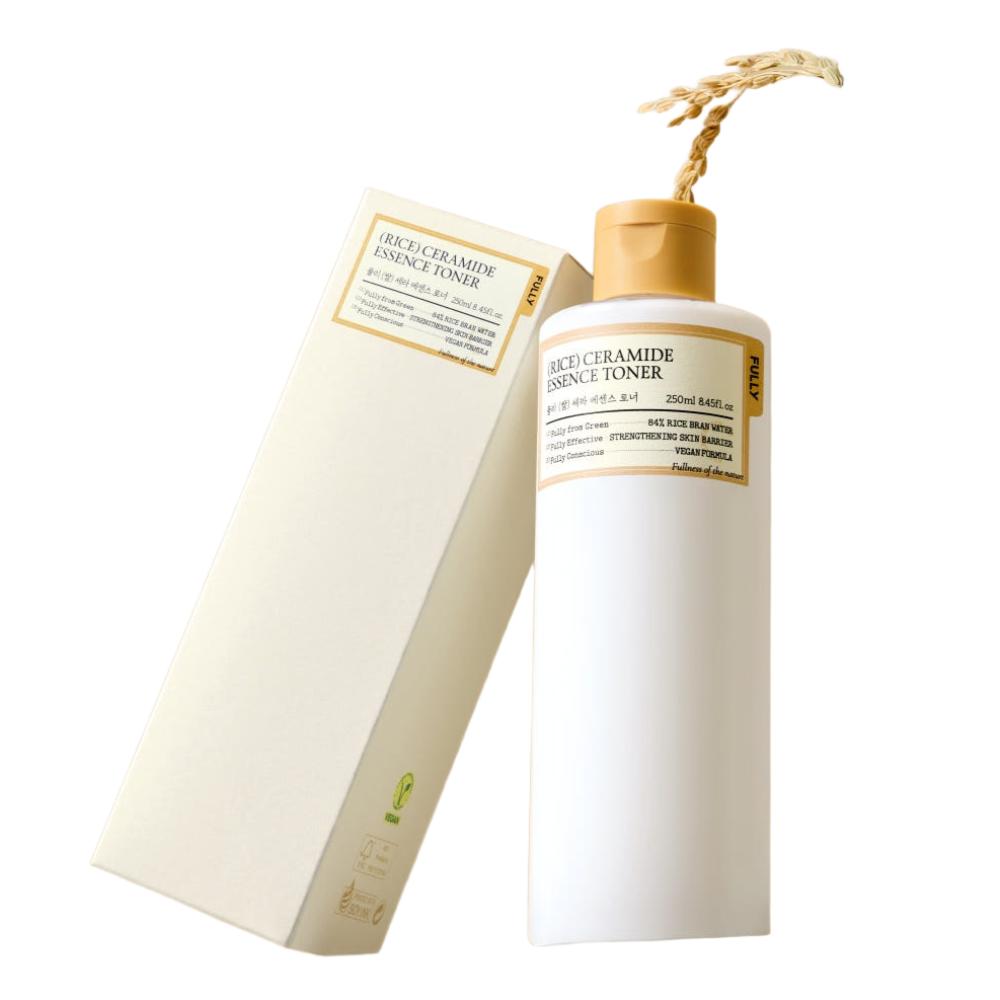 FULLY Rice Cera Essence Toner 250ml Deep Nourishing Hydrating Skin Barrier Care Sensitive Skin Vegan K-Beauty