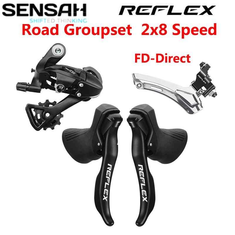 SENSAH REFLEX Road Bike Shifter 2x8 Speed Rear Derailleur Front Derailleur Sora Tiagra Claris Sensah Groupset FD-Direct