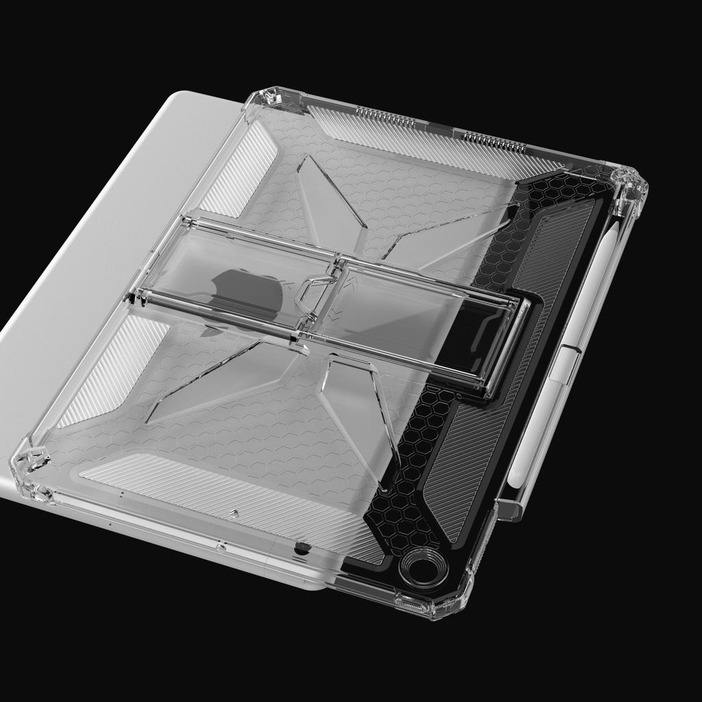 Clear Case For iPad 10.2 (2021)/(2020)/(2019)/Air 10.5 Inch (2019) Kickstand Shockproof TPU + PC Tablet Cover with Pen Slot