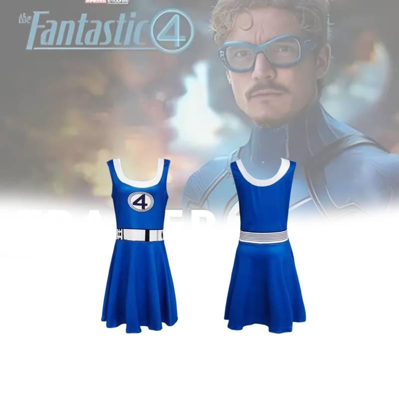 Cosplay Four Fantastic Costume Cartoon Jumpsuit Halloween Party Fashion Gift