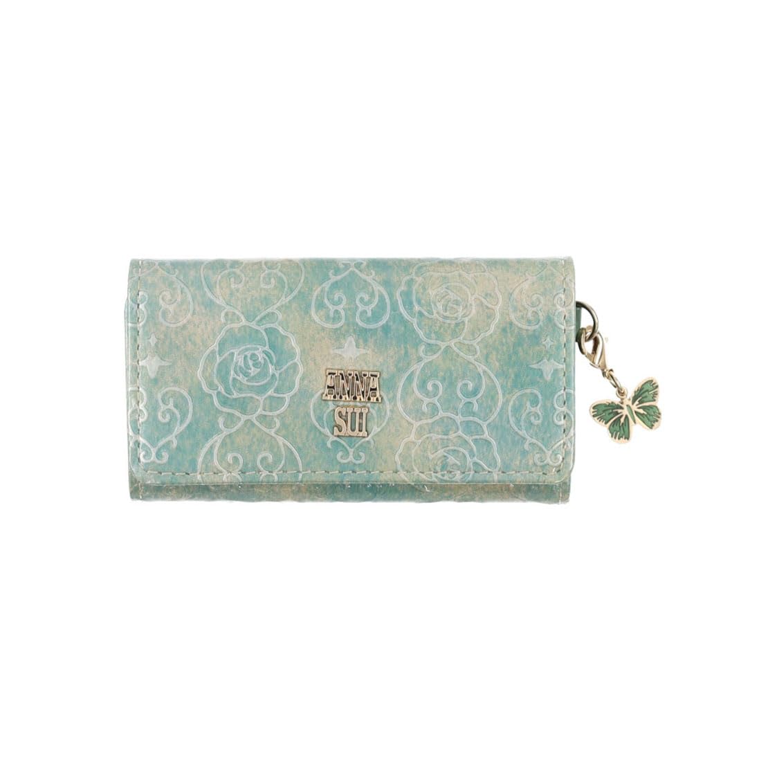 Ключница ANNA SUI с розовым сердцем для женщин, милая, компактная, совместима со смарт-ключом, мятная (317984)