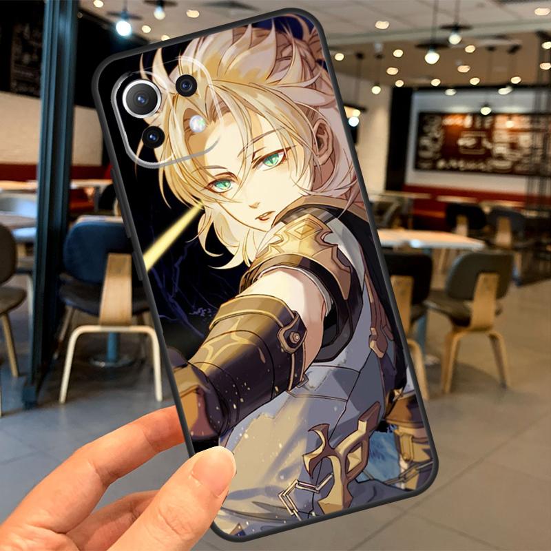 Albedo Genshin Impact Case For Xiaomi 11T 12T 13T 14T Pro 13 14 15 Ultra POCO X7 Pro X3 X5 X6 M6 F5 F6 Pro Coque