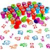 Non-Toxic 10Pcs Diy Toys Seal Animal Dinosaurs Stamps Toys Kids Birthday Cartoon Stamps Treat Children Party Favors School Award Children