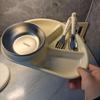 Piatto Cartoon per Controllo Porzioni, in Plastica Compartimentato per Perdita di Peso e Uso Domestico, Raffinato Piatto Pasto per Porzione Singola