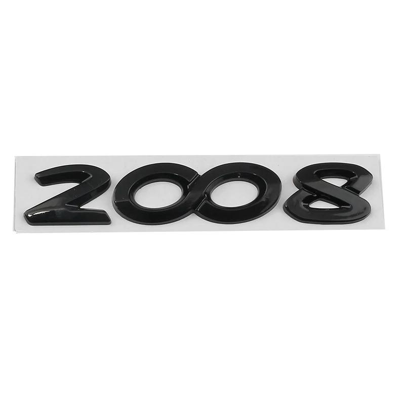 Autocollant Emblème Lettres Logo Badge Métal Coffre Arrière pour Peugeot 2008 3008 4008 5008 Accessoires de Décoration Styling