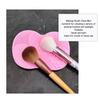 3pcs Makeup Brush Cleaning Mat Silicone Foldable Cosmetic Clean Brush Scrubber Pad with 5 Suction Cups