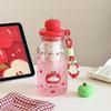 Stylish Summer Water Cup: Large-Volume, Heat-Resistant Plastic with Tea Infuser and Straw for Students