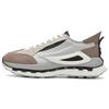 KM Fashion Sports Synthetic Leather Shock Absorbing Low Top Casual Running Shoes Men Sneaker Gray Brown F12M341119FSV