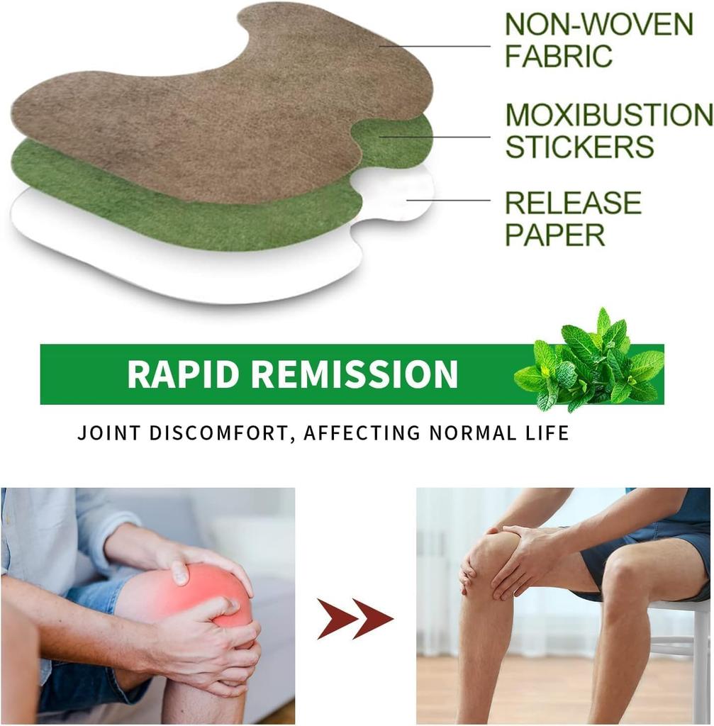 Pain Relief Patches Pack of 12, Sticker 12-Hour Relief of Joint Pains Patch for Knee, Back, Neck, Shoulder Pain (12)