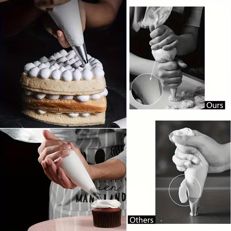 100Pcs Disposable Piping Bags Thickened Pastry Decorating Bags Cake Icing Frosting Bags Baking Tools Kitchen Accessories
