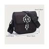 Reflective T Crossbody Bag Trap Star Style Messenger Bag Buckle Decor Flap Shoulder Bag